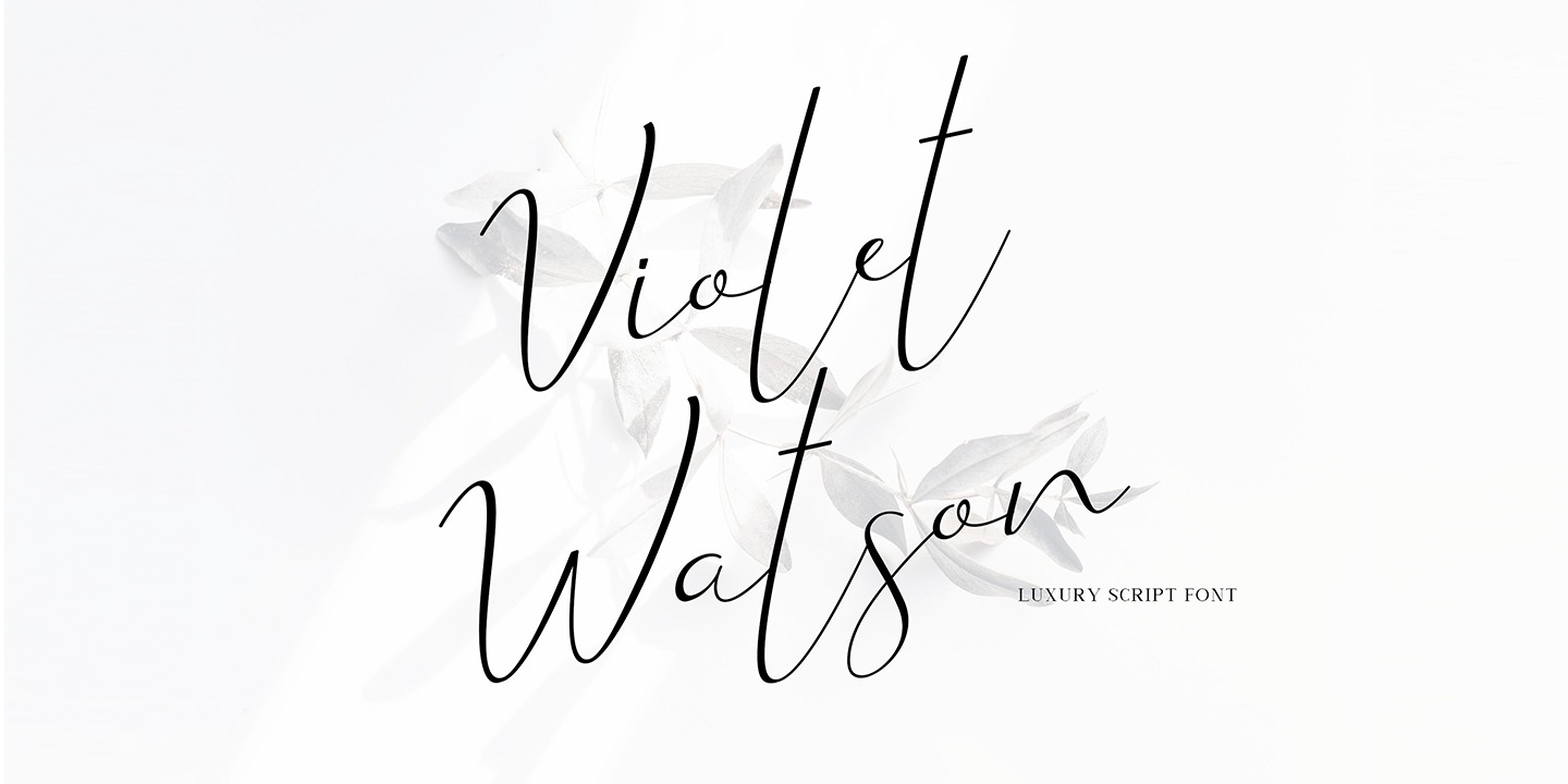 Czcionka Violet Watson